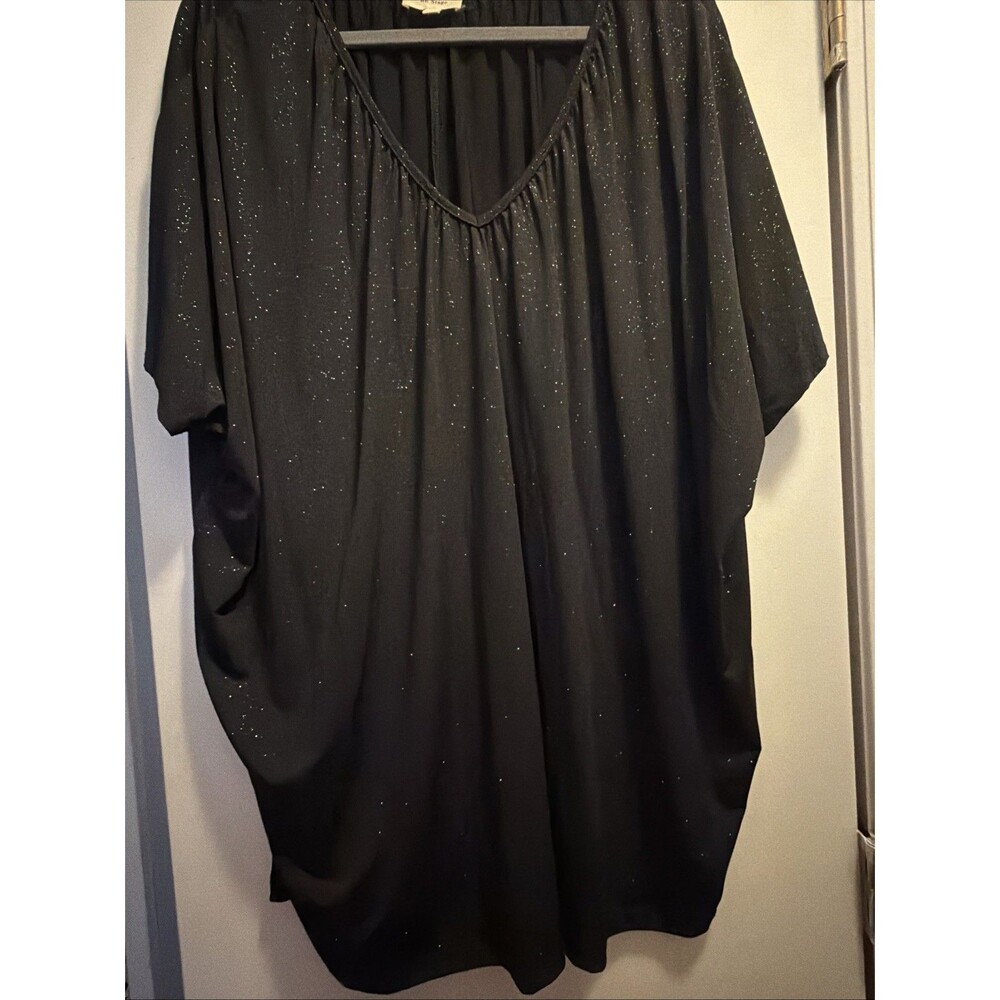 Be Stage Women's Black sparkle Top 3XL